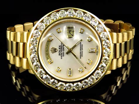 gold rolex von hinten|Rolex gold diamond watch.